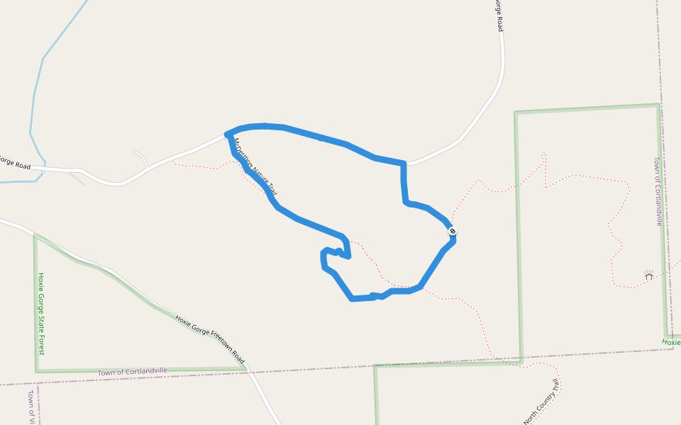 McDermott Nature Trail walking route map in Marathon