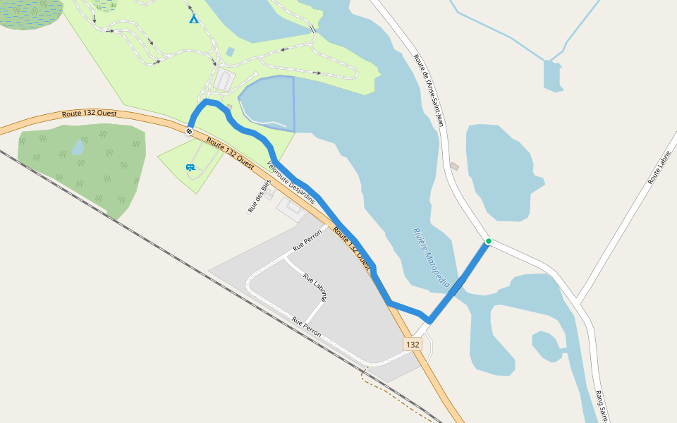 SIA, 6-Route d'accès Amqui walking route map in Amqui