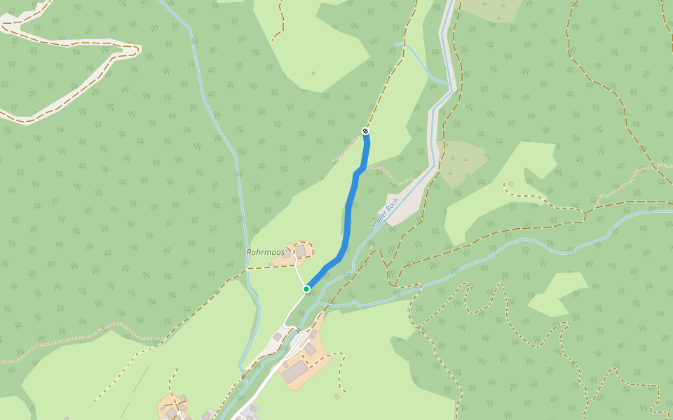 Grotte walking route map in Krallerwinkl