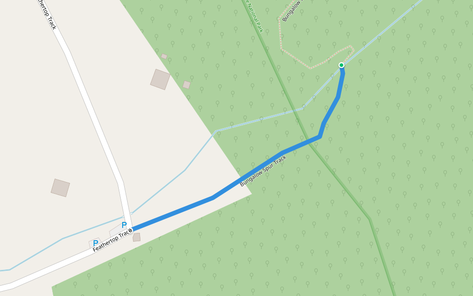 Bungalow Spur Track walking route map in Harrietville