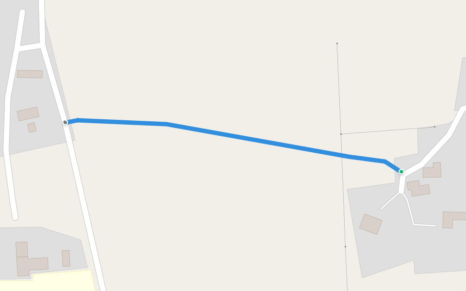 Houlland walking route map in Sandwick