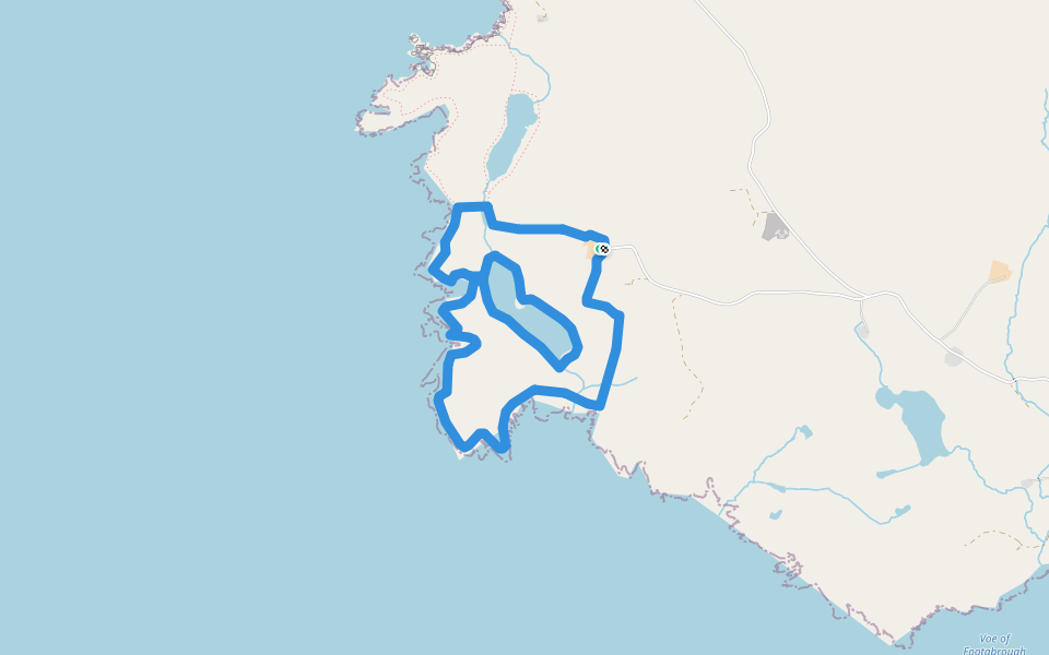 Watness Coastal walking route map in Dale