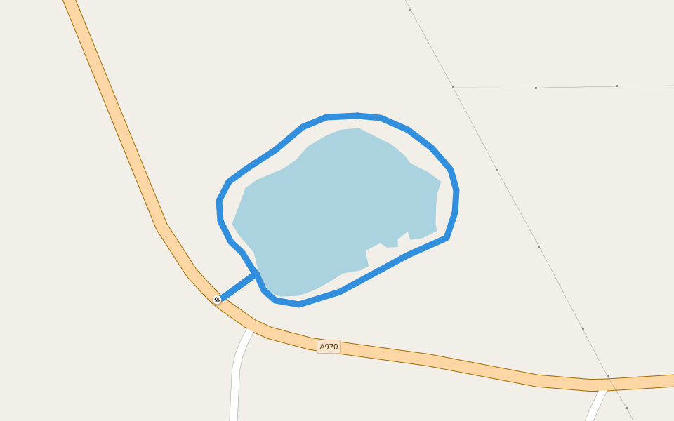 Skierda Water walking route map in Heylor