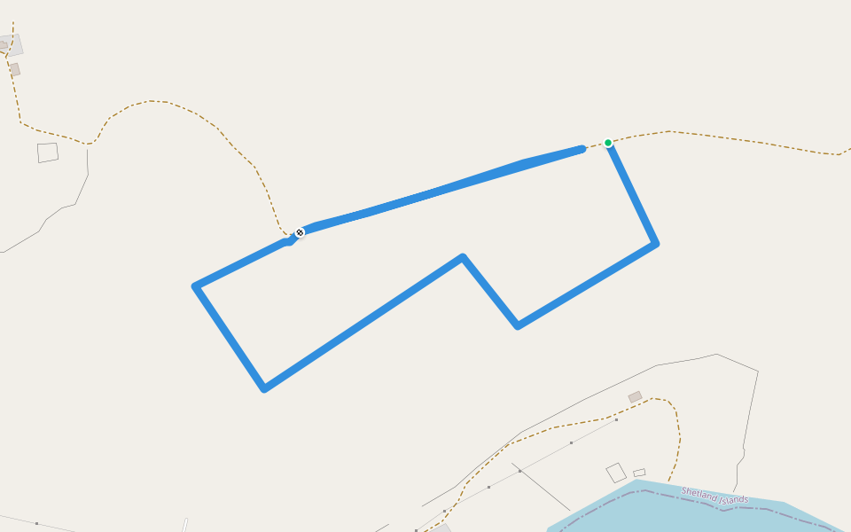 Quilse Walls walking route map in Walls