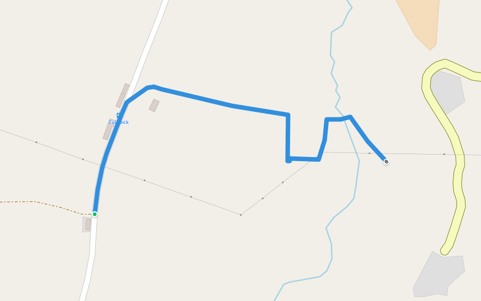 Culswick walking route map in Wester Skeld