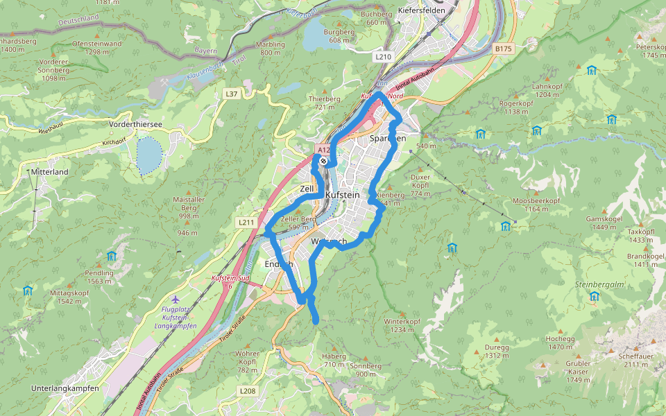 Kapellenweg Hiking Trail Kufstein, Tirol Pacer