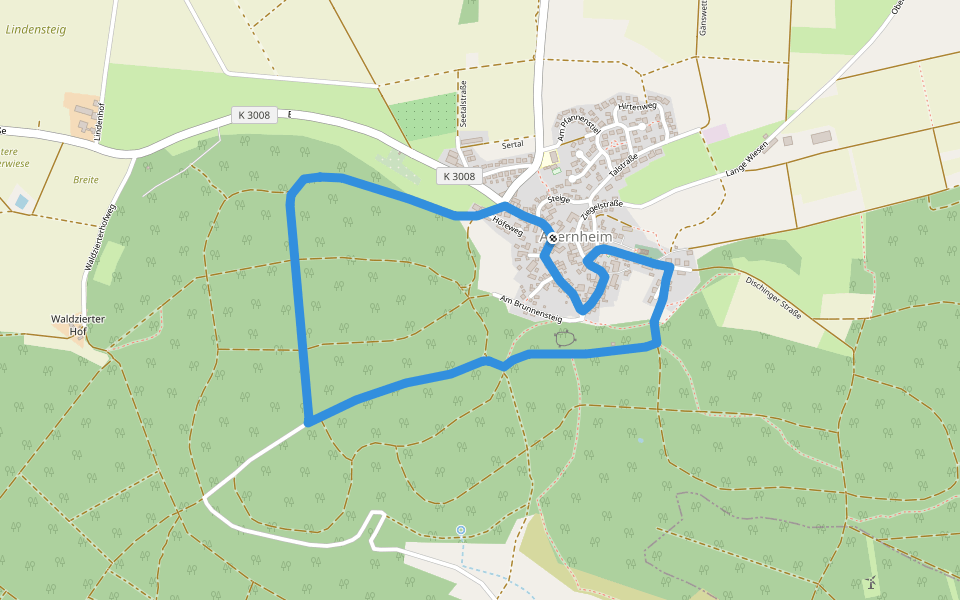 Wasser & Klang-Pfad walking route map in Nattheim