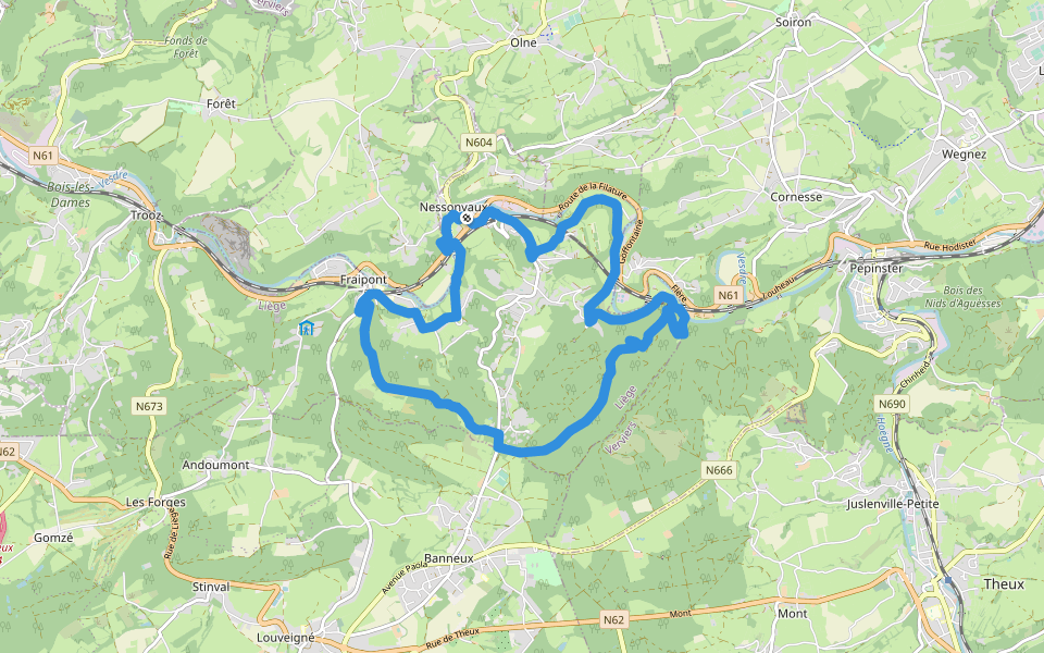 5. Promenade de Fraipont walking route map in Trooz