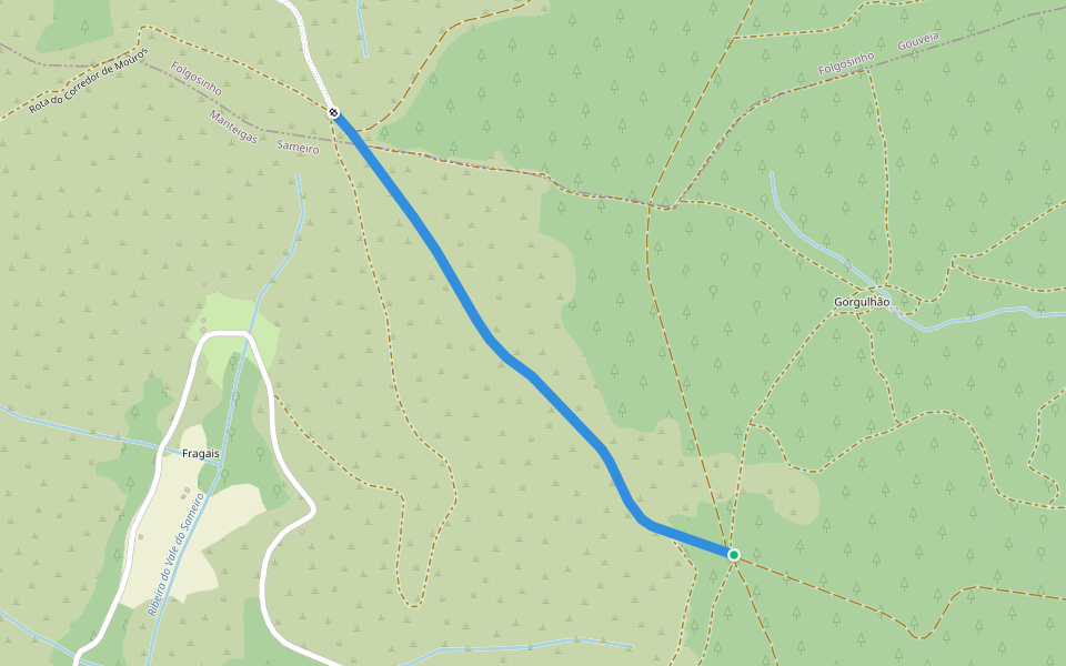 Rota da Azinha - Derivação walking route map in Castelo Melhor