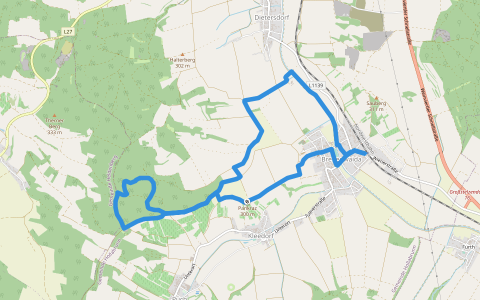 Tut Gut - Waldlehrpfad walking route map in Kleedorf