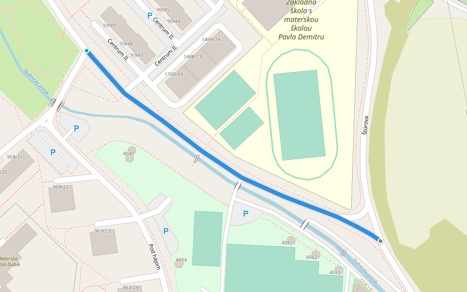 Náučný chodník Dubnickým chotárom walking route map in Dubnica nad Váhom