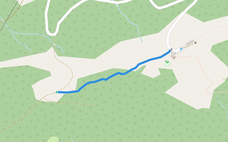 Axerberg - Egg walking route map in Gommiswald