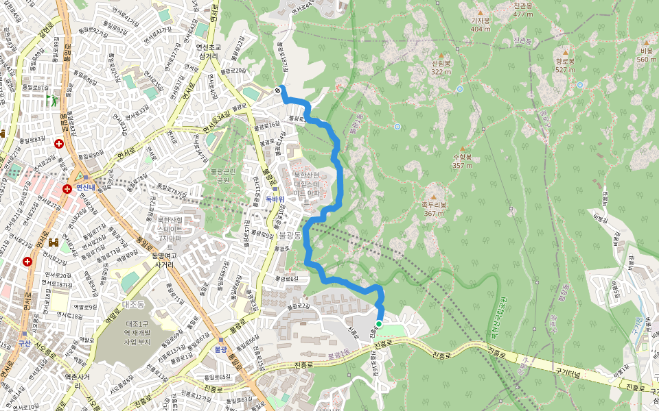 [북한산둘레길] 8구간 구름정원길