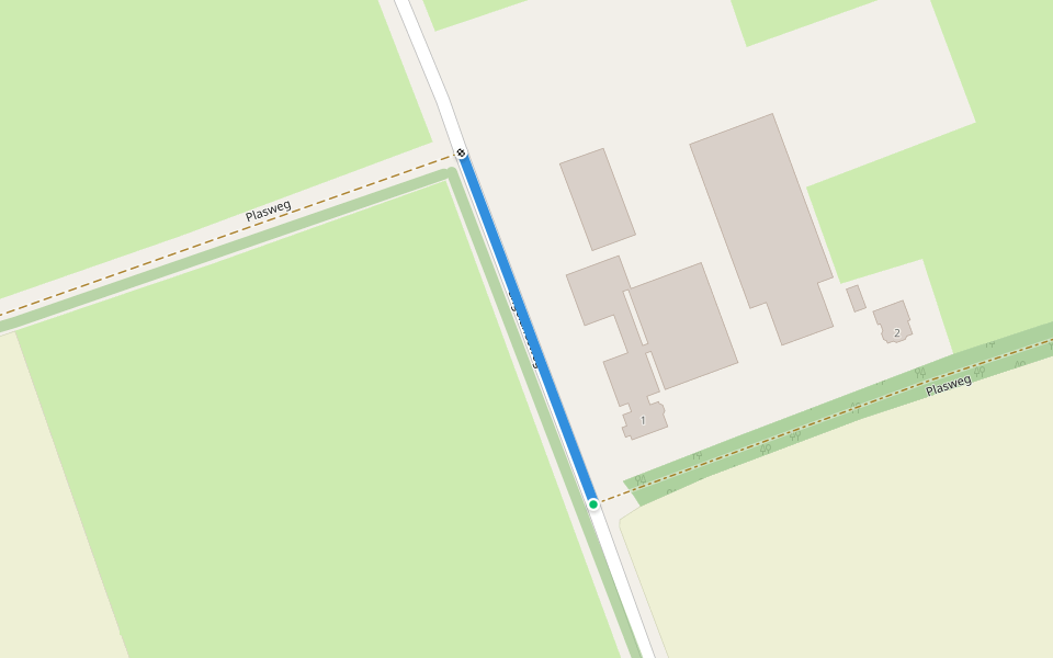 WNW Vechtdal - verbinding V23-V24 walking route map in Witharen