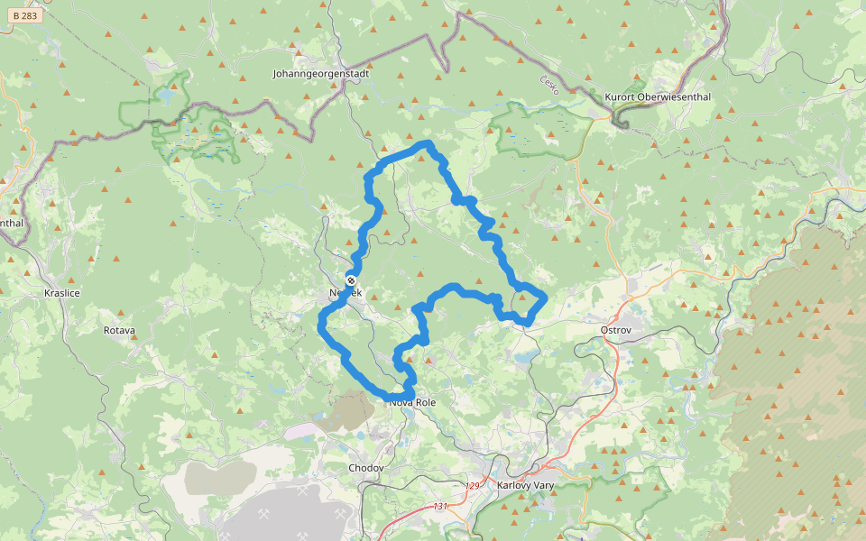 [Z] Nová Role - Horní Blatná walking route map in Nejdek