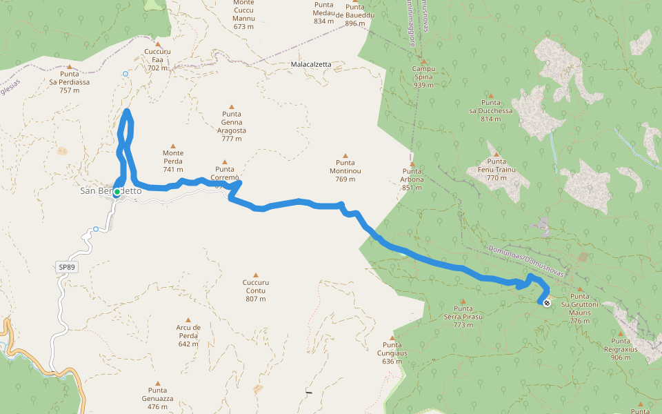 CMSB 14 walking route map in San Benedetto