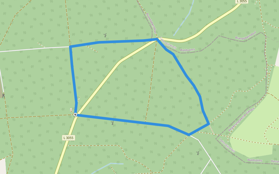 Wanderwege Grävenwiesbach - Eichenblatt walking route map in Grävenwiesbach
