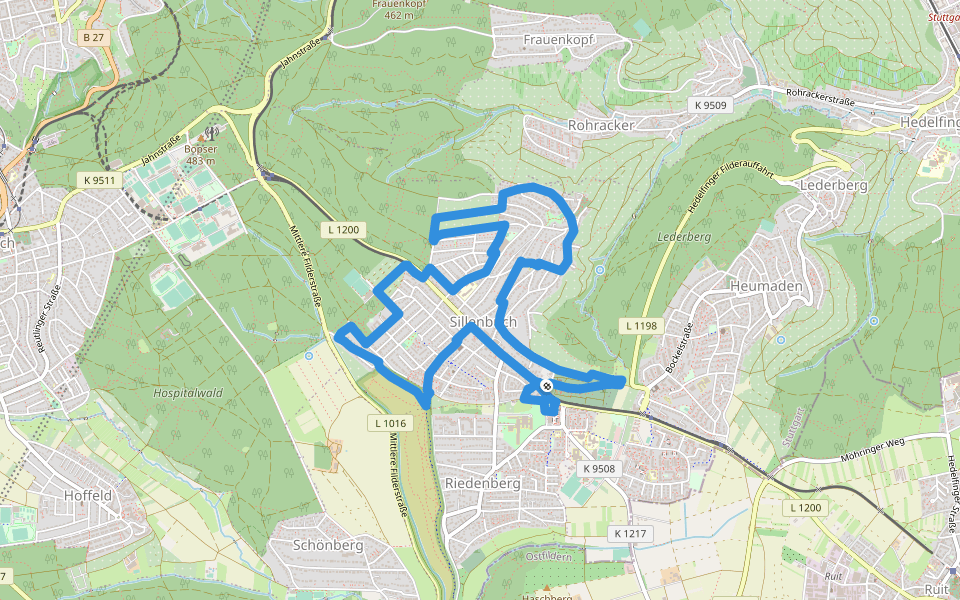 Circular route in the Sillenbuch district Hiking Trail - Stuttgart ...