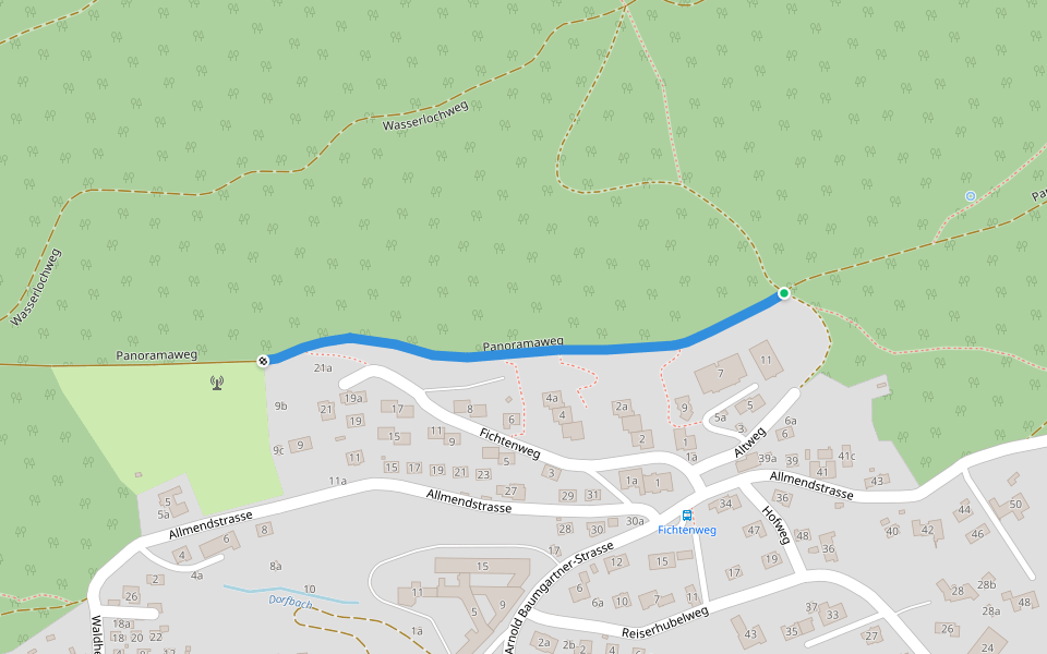 Panoramaweg - Holzerhütte? / Grenchen? - fixme walking route map in Grenchen