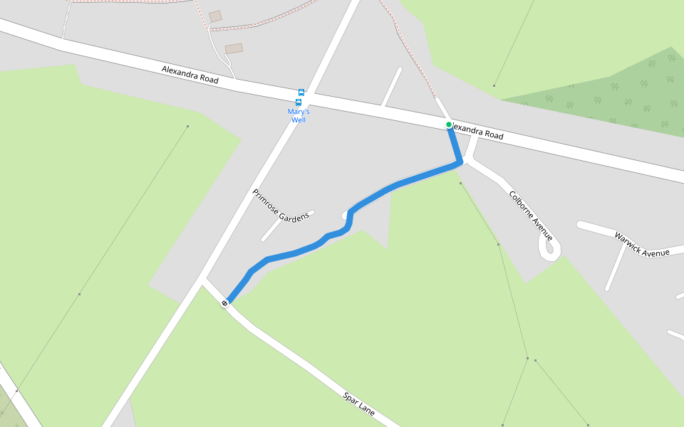 Illogan FP 11 walking route map in Illogan