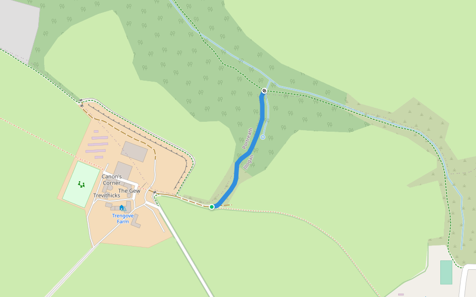 Illogan FP 7 walking route map in Illogan