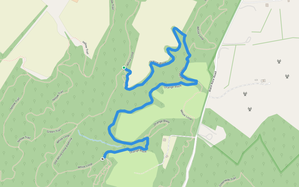 Orange Trail walking route map in Germantown