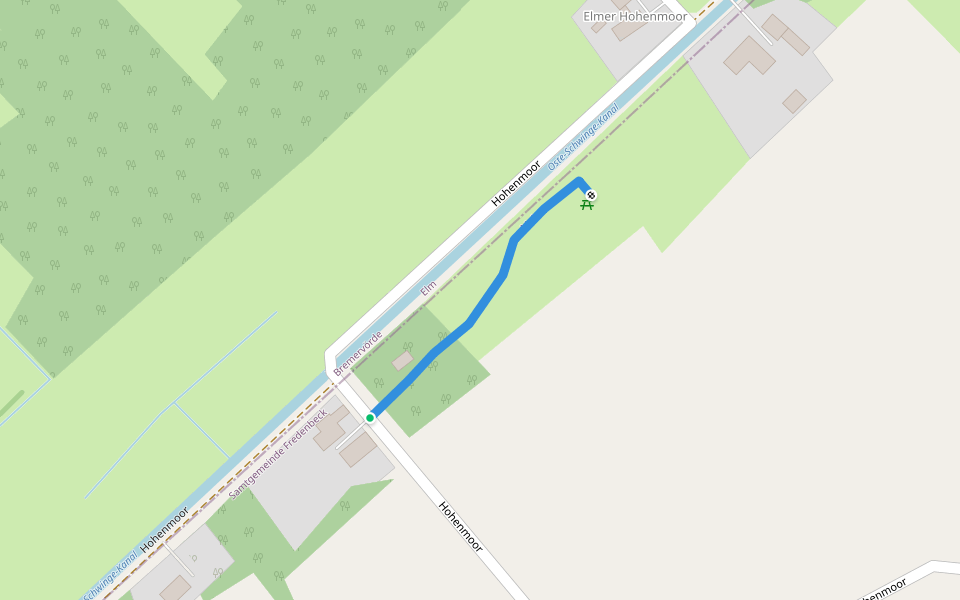 Torfstichpfad Mulsum walking route map in Kutenholz
