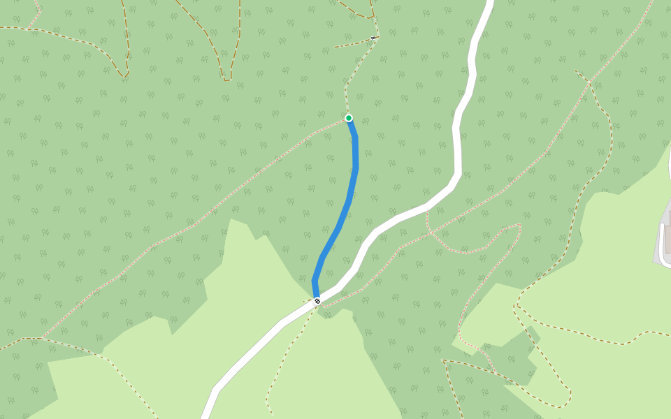 Ungerberg - Abkürzung zum 01 walking route map in Frohnberg