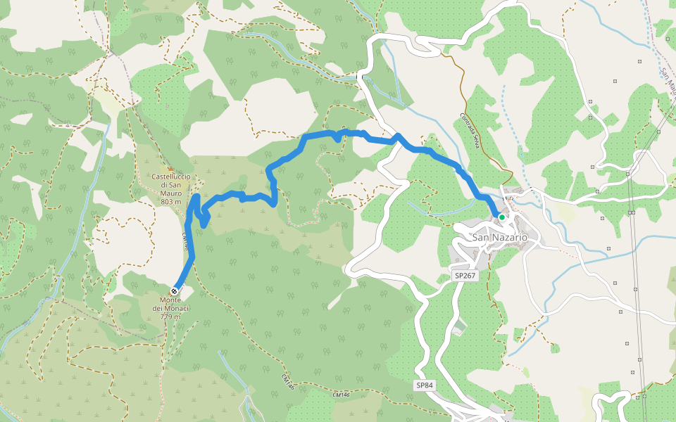824/b walking route map in San Nazario