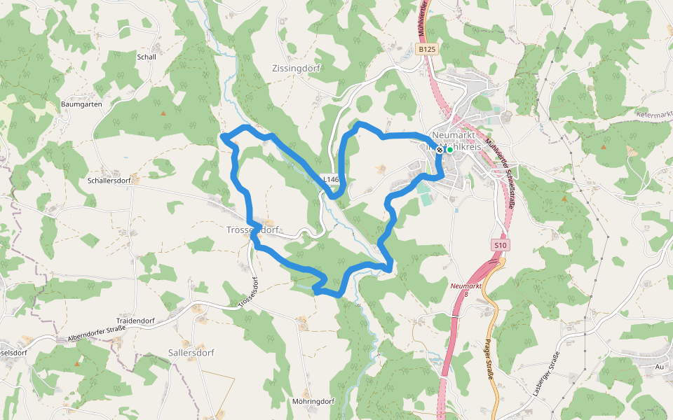 Museums-Rundweg walking route map in Neumarkt im Mühlkreis
