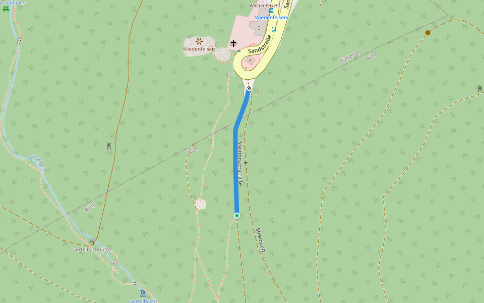 Steinbruchstraße - Wiedenfelsen