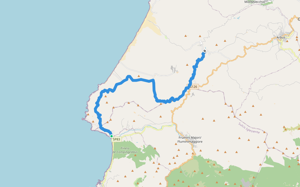 CMSB 05 var walking route map in Portixeddu