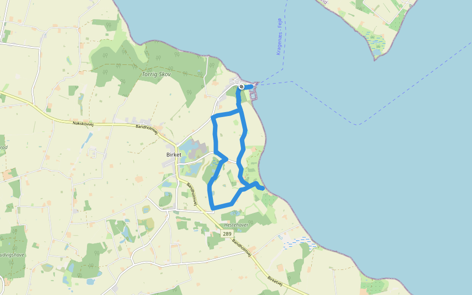 Dodekalitten walking route map in Torrig
