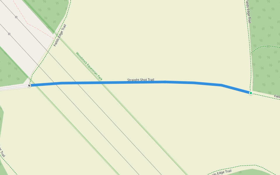 Straight Shot Trail walking route map in Beallsville