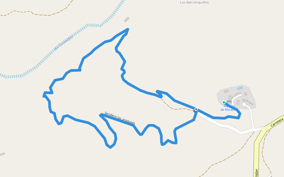 SL-A 49 Las acequias de la Alquería walking route map in Cádiar