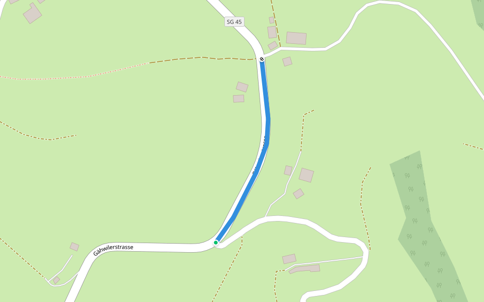 Brunwald - Dreien? / Mosnang? / Bütschwil? - fixme walking route map in Kirchberg