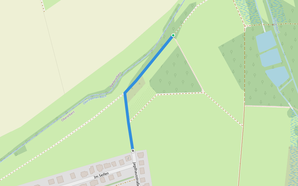 Fitnesspfad Oberelbert walking route map in Oberelbert