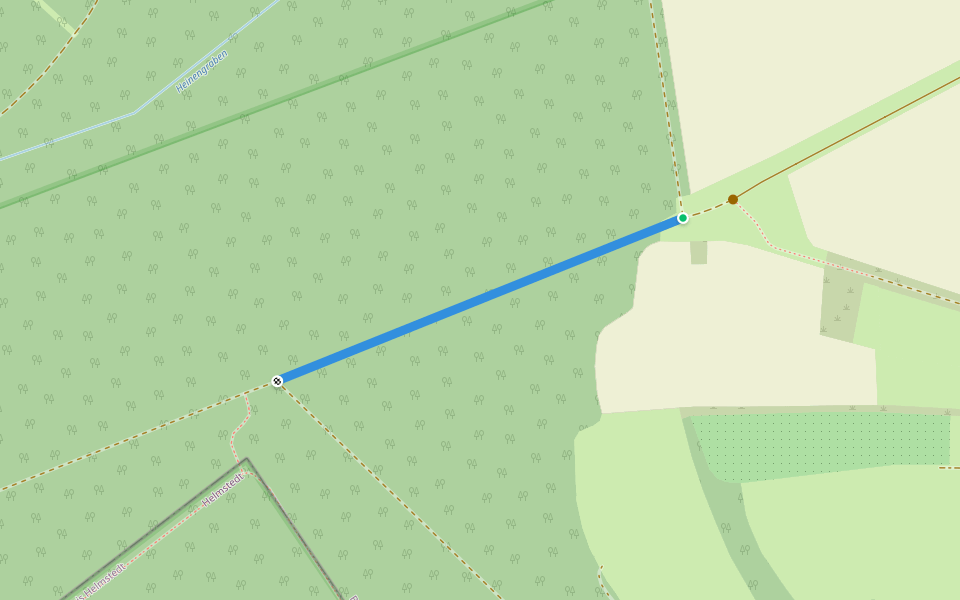 Lappwald Rundwanderweg 18 walking route map in Beendorf