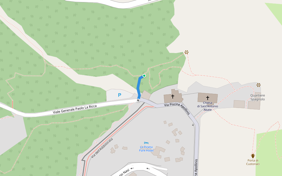 Sentiero 602F walking route map in Erice