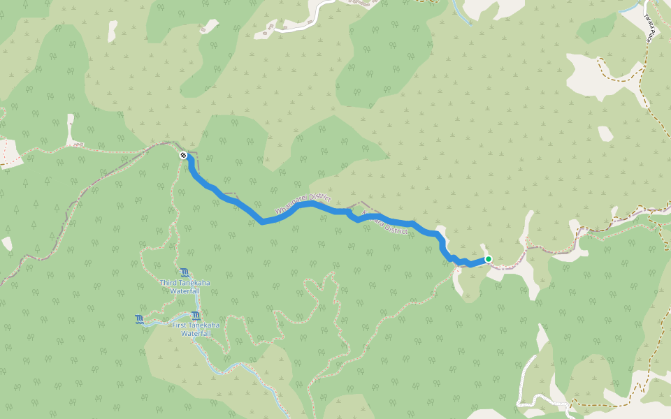 Langsview Track walking route map in Langs Beach