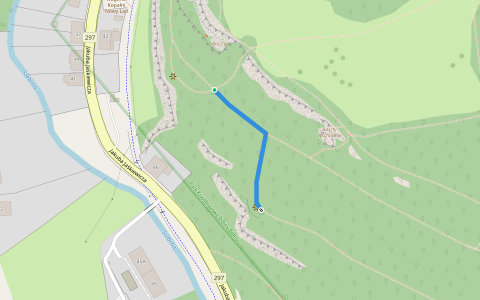 Punkt Widokowy walking route map in Lwówek Śląski