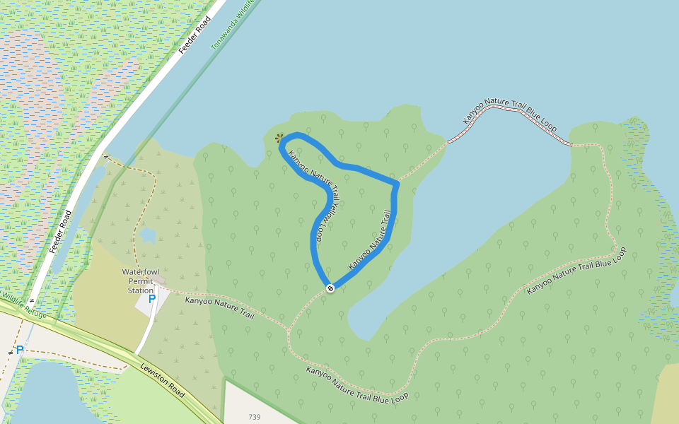 Kanyoo Nature Trail Yellow Loop walking route map in Basom