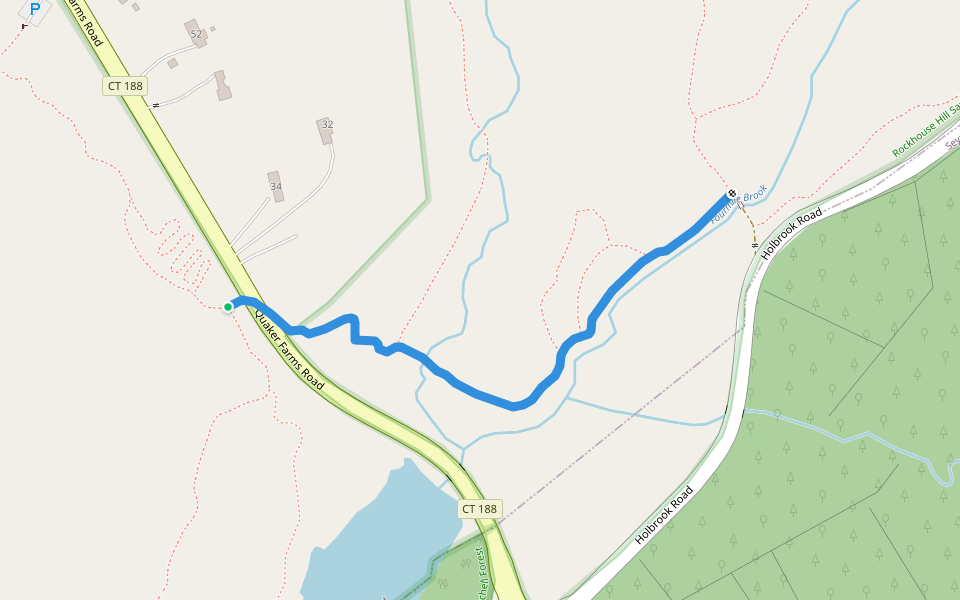 Red Line walking route map in Oxford