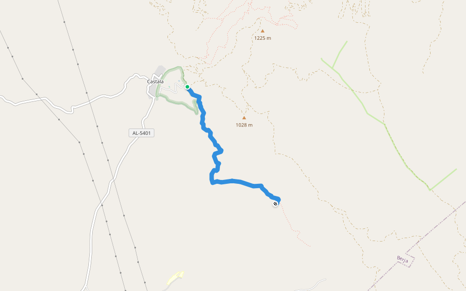 SL- 149 Galería Morales walking route map in Berja