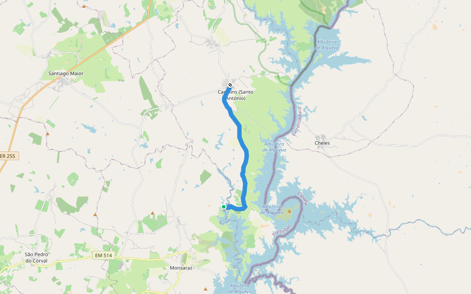 Por Caminhos do Contrabando - etapa II walking route map in Mora