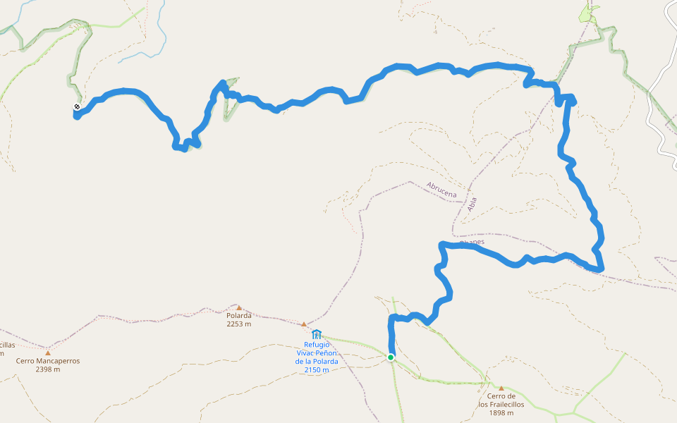 GR 240 (12/19) walking route map in Ohanes
