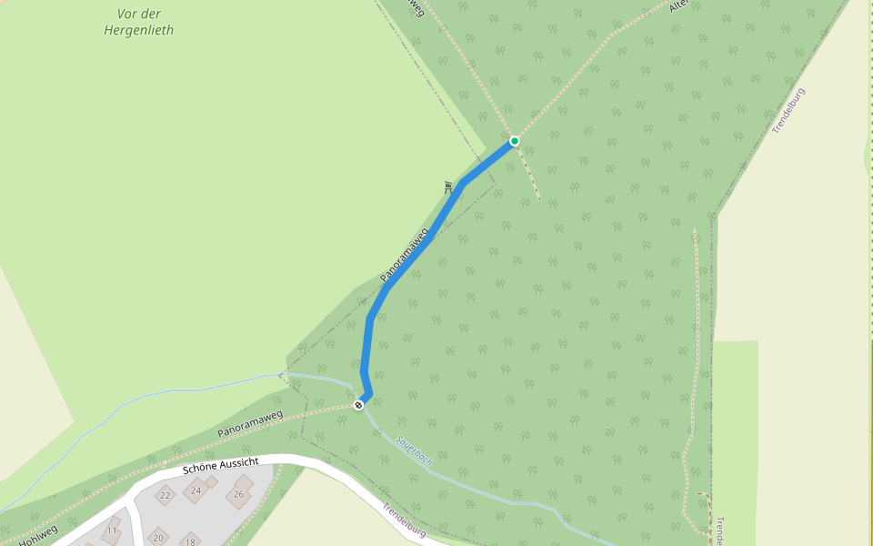 T3 walking route map in Gutsbezirk Reinhardswald