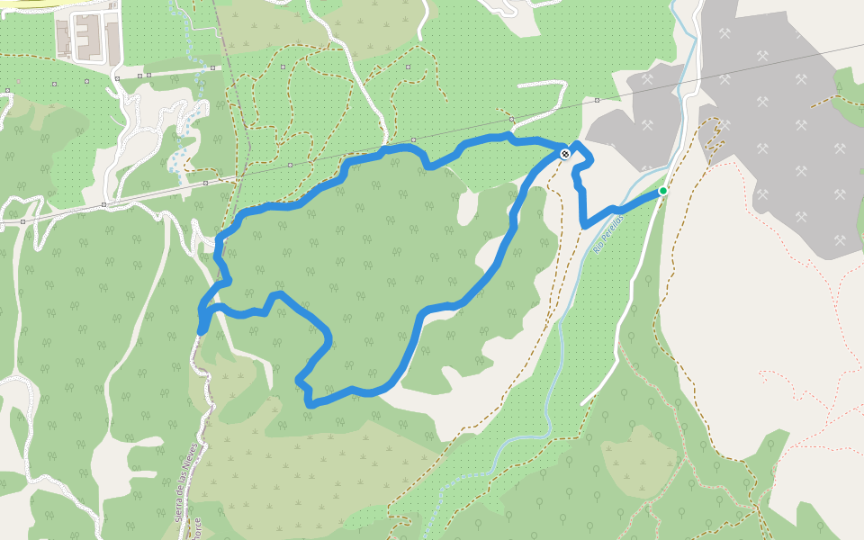SL-A 145 La Alfaguara walking route map in Coín