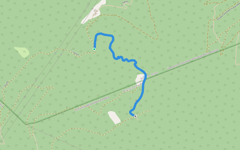 Spinellweg walking route map in Salorno