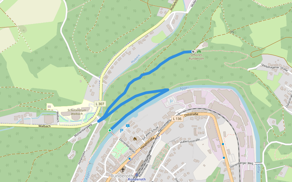 Ründeroth Rundweg A5 walking route map in Engelskirchen